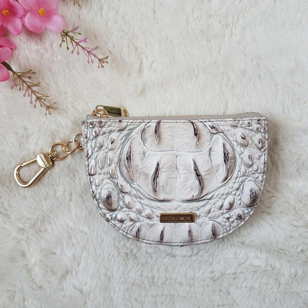Brahmin Britt Melbourne Coin Purse in Fairest Grey